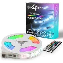 Bande LED USB 5 M Bande Lumineuse RGB Changement De Couleur Guirlande Lumineuse Colorée Télécommandée Lumineuse Autocollante