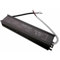 Transformateur 220V 12V IP67 100W DC 8.3A - NoirGris - SILAMP