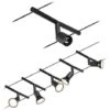 Paulmann Système De Corde Séat Noir Matt, Chrome 5 Spots Sans Ampoules Max. 10W GU5,3 DC 60VA