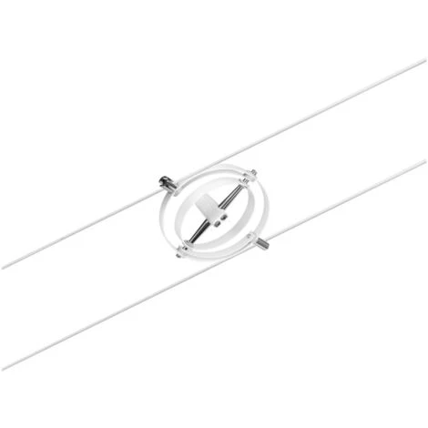 Paulmann Système De Corde Cardan Blanc Matt 8 Taches Sans Ampoules Max. 8xw Gu5,3 Dc 60va – Image 2