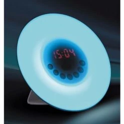 Radio-réveil Avec Fonction Lumineuse RVB Et Des Tons Blanc Blanc Penelope B: 17cm H: 15cm