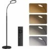 Lampadaire Sur Pied Salon, Lampadaire LED 12W, 4 Températures De Couleur, Gradation En Continu, Télécommande Et Commande Tactile,col Flexible,Minuterie 1H,Lampe Sur Pied Pour Salon,Chambre,Noi