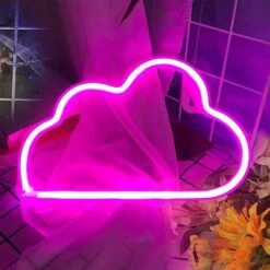 Enseignes Au Néon Nuage, Enseigne Au Néon Pour Décoration Murale, Néons Pour Décoration De Chambre Esthétique, Enseignes Au Néon LED Alimentées Par USB/batterie Pour Chambre, Salon, Noël, Anniversaire