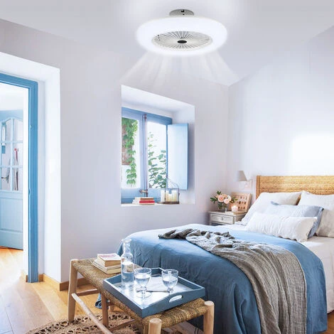 VINGO 80W Ventilateur De Plafond Avec Télécommande Et Ventilateur LED Silencieux Et éclairé – Image 4