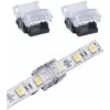2x Connecteur Coupleur Rapide De Bandes LED Monochromes 8mm Sans Soudure Borne Câble Lumière Adaptateur Bande Lumineuse Pratique Ruban Hippo