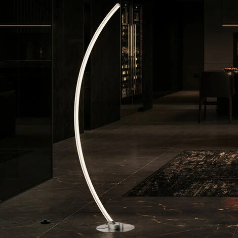 Lampadaire Lampadaire Lampe à Arc Dimmable Avec Télécommande Lampe De Salle à Manger RGB De Couleur CCT Circuit, Dimmable, LED 21W 1300lm Blanc Chaud-blanc Froid, LxlxH 50x24,5x140 Cm – Image 3