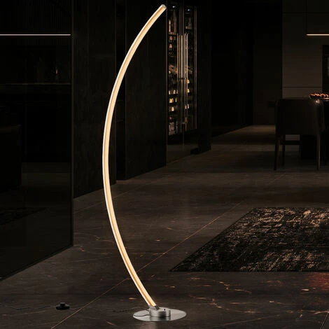 Lampadaire Lampadaire Lampe à Arc Dimmable Avec Télécommande Lampe De Salle à Manger RGB De Couleur CCT Circuit, Dimmable, LED 21W 1300lm Blanc Chaud-blanc Froid, LxlxH 50x24,5x140 Cm – Image 5