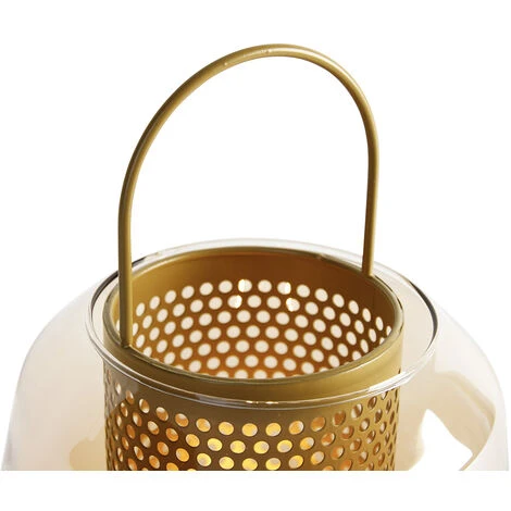 QAZQA Kevin - Lampe De Table Art Deco - 1 Lumière - Ø 23 Cm - Doré/Laiton - Art Deco - Éclairage Intérieur - Salon I Chambre I Cuisine I Salle à Manger – Image 3