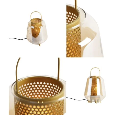 QAZQA Kevin - Lampe De Table Art Deco - 1 Lumière - Ø 23 Cm - Doré/Laiton - Art Deco - Éclairage Intérieur - Salon I Chambre I Cuisine I Salle à Manger – Image 4