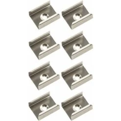 8x Clip De Fixation Pour Profilé Bandes LED Support De Montage 20 X 16 X 7mm Ruban Eclairage Intérieur Maison Lumière Meuble Salon Chambre Cuisine Accessoire
