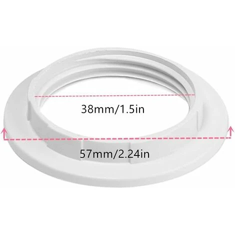 Promotion, 8 Pièces E27 Anneau Réducteur Pour Abat-Jour Plaque Convertisseur D’Adaptateur De Bague D'Abat-Jour – Image 2