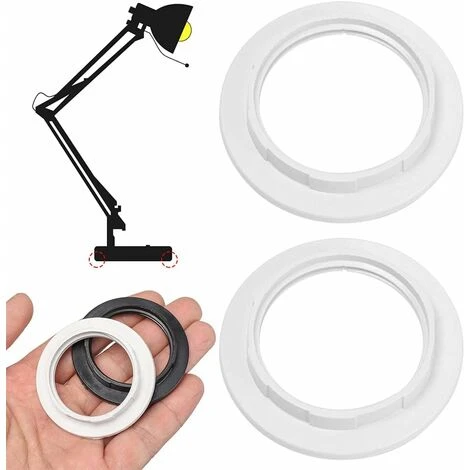 Promotion, 8 Pièces E27 Anneau Réducteur Pour Abat-Jour Plaque Convertisseur D’Adaptateur De Bague D'Abat-Jour – Image 5