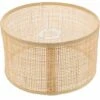 Abat-jour En Osier Rotin Lustre Abat-jour Tissé Plafonnier Couvre Clip Sur Abat-jour Ampoule Pour Table Mur Plafond Lampadaire