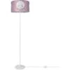 Paco Home Lampadaire Lampe Enfant Chambre Enfant Abat-Jour Ã‰toiles Lune Design 2 (Ø38 Cm), Lampadaire à Un Pied - Blanc