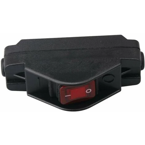 Ip65 Button Inline Cord Switch Étanche Noir On/off Switch 30a 220v – Image 2