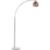 Lampadaire Design Arc Abat-jour Suspendu Réglable En Méral Cuivré Brillant E27 Max 60W Pour Éclairage De Salon Ou Chambre Glamour Et Chic Beliani
