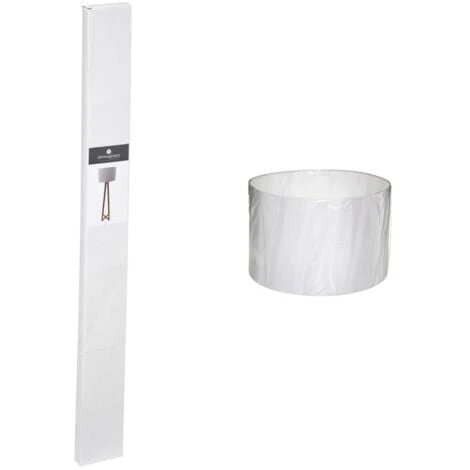 Lampadaire Molu Blanc Et Bois H140cm - Atmosphera Créateur D'intérieur – Image 3