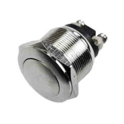 EDM Bouton Poussoir Métallique 2a 250v Chrome