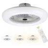 Randaco 80W Ventilateur De Plafond Ventilateur Lampe Ventilateur LED Refroidisseur Sommeil Moderne Calme
