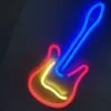 Enseigne Lumineuse Au N��on LED Guitare Veilleuses �� Commande USB Signe De Chapiteau D��coratif Bar Pub Magasin Club Garage D��cor De F��te �� La Maison (Guitare)
