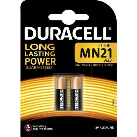 Pile Spéciale 23 A Alcaline(s) Duracell DUR203969 12 V 33 MAh 2 Pc(s) Y00124 – Image 2