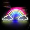 Acrylique Neon Light Backboard Arc-en-ciel Nuage Forme Mural Flexible Lumière (1 Pièce 4020cm)