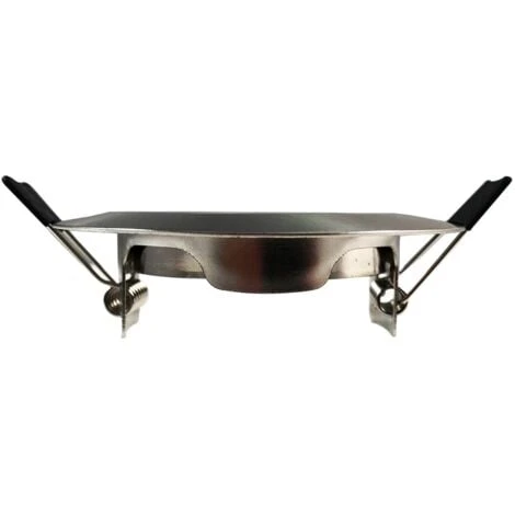 EUROPALAMP Lot De 10 Collerettes Supports Encastrables Orientables Spot LED Rond Alu Brossé - Diametre 90mm - Trou De Perçage 65mm – Image 3