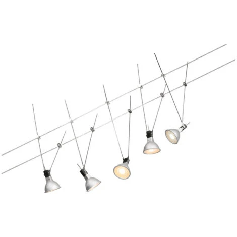 Système Câbles Wire System Simple Paulmann - Max 5x10W - GU5,3 - Chrome – Image 2