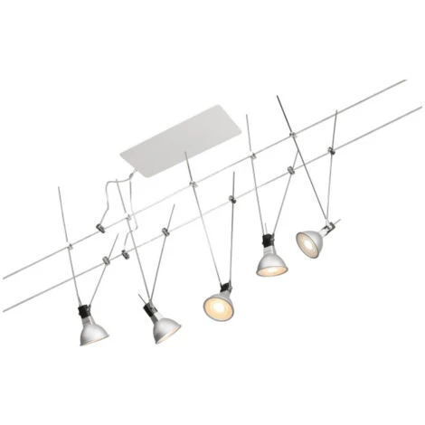 Système Câbles Wire System Simple Paulmann - Max 5x10W - GU5,3 - Chrome – Image 4