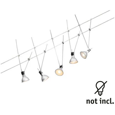 Système Câbles Wire System Simple Paulmann - Max 5x10W - GU5,3 - Chrome – Image 5