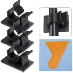 Lot De 50 Clips De Câble Auto-adhésifs Réglables, Clips De Câble Adhésifs De Qualité Supérieure, Clips De Câble, Gestion Des Cordons Pour Les Cordons En Désordre à La Maison, Au Bureau Et En Voiture.