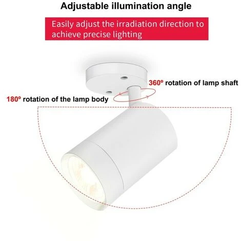 Spot Orientable Pour Ampoule GU10 S Noir â Image 3