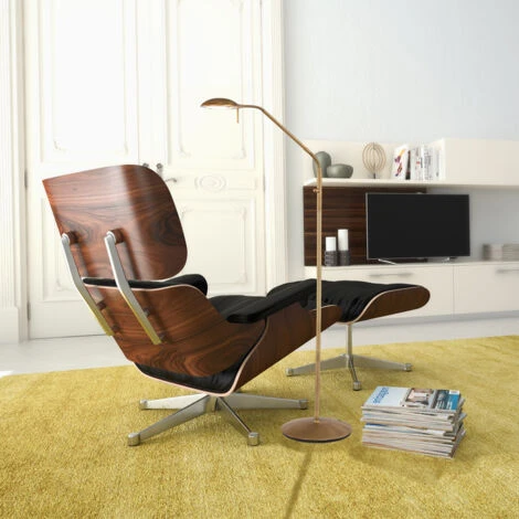 Lampadaire Mexlite Biron Bronze En Blanc - Verre - 7501BR – Image 3