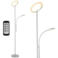 Lampadaire LED Tactile 36W 2000Lm 2 Lumières Dimmable + Télécommande