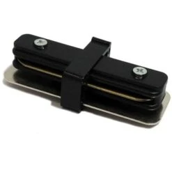 Connecteur Rigide Droit Rail Monophasé Noir