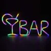 Colourful - LED Neon Bar Lettering Decorative Light Sign (Panneau Lumineux Décoratif)