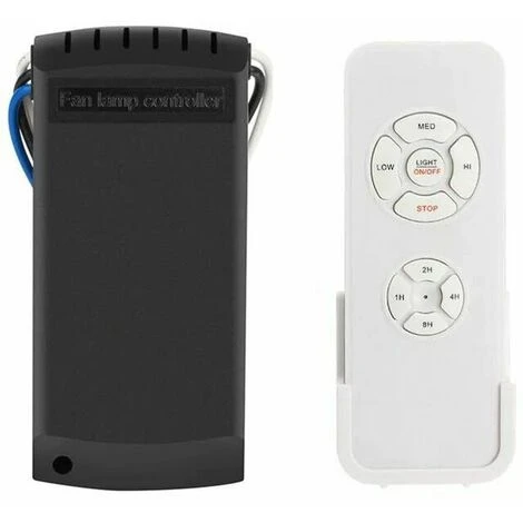 Telecommande Pour Ventilateur De Plafond,Lefou Radio-pilotée Telecommande,contrôleur De Ventilateur, 3 Vitesses, 4 Minuteries(1 Ensemble) Lefou