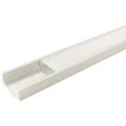 Profilé Aluminium 2m Pour Ruban LED Avec Couvercle Blanc Opaque - SILAMP