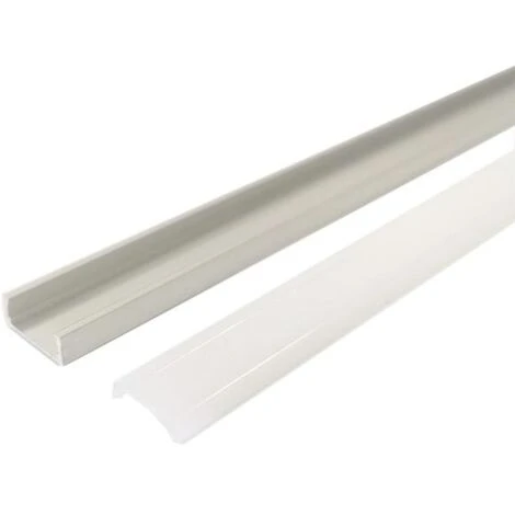 Profilé Aluminium 2m Pour Ruban LED Avec Couvercle Blanc Opaque - SILAMP – Image 4