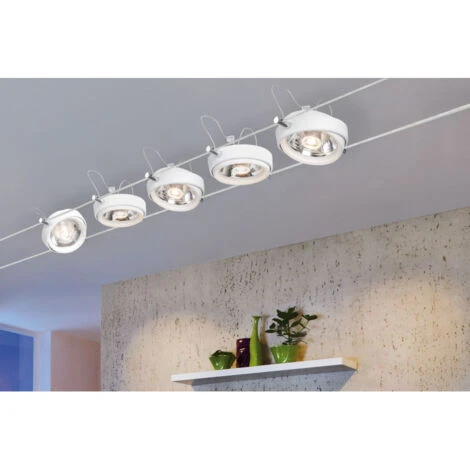 Paulmann Spot WireSystem Powerline II 1x8W G53 Blanc 230/12V 80VA Métal/plastique – Image 5