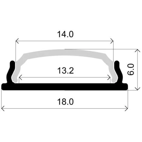 Profilé Aluminium Flexible 18x6 (2m) – Image 2